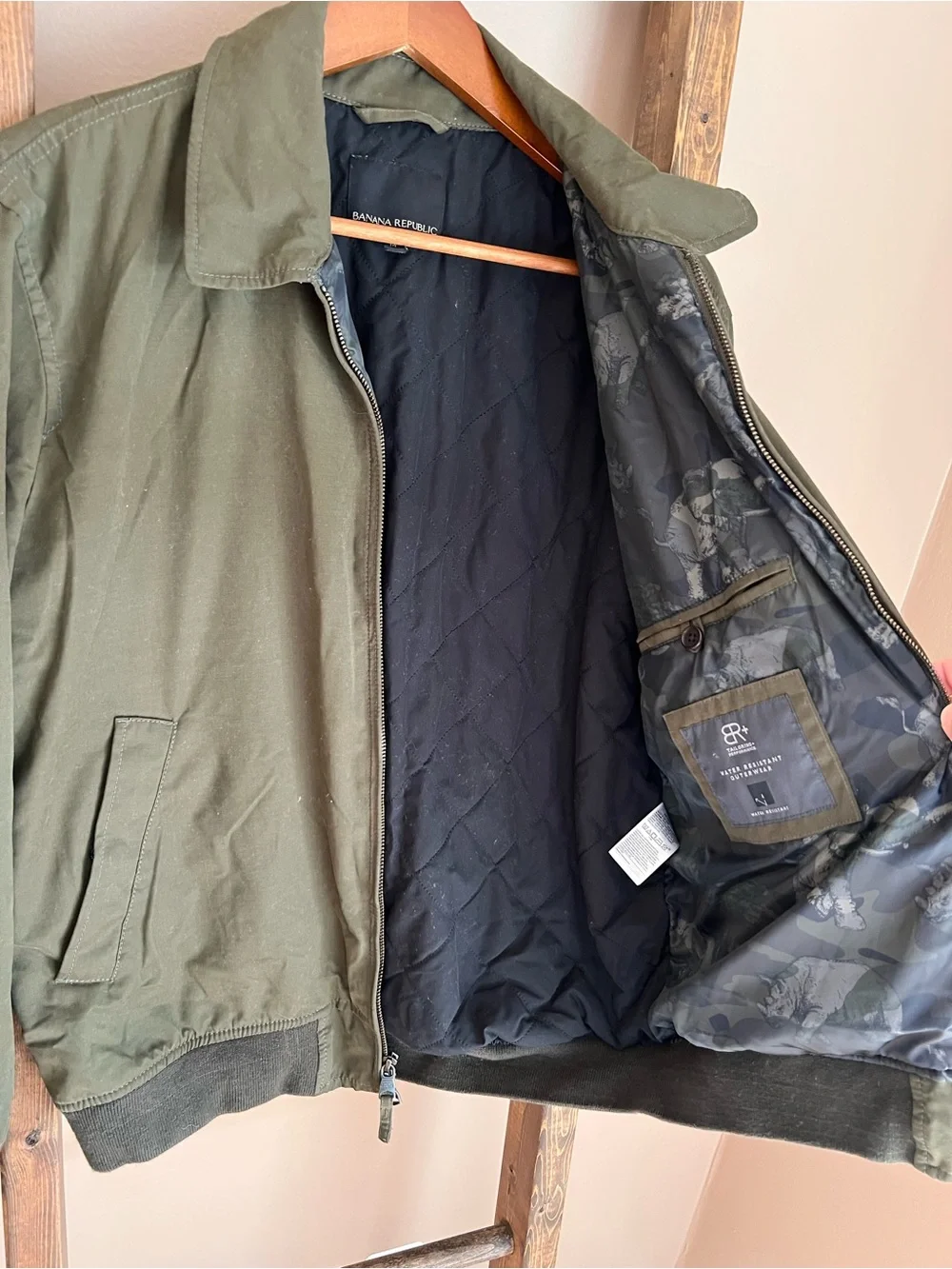 Banana Republic Olive Green Bomber Jacket